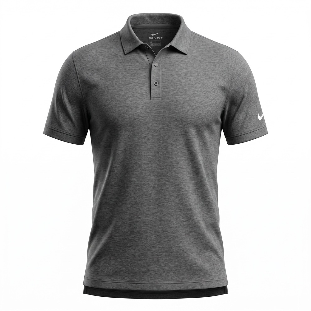 Nike Golf Tour Performance Dri-FIT Polo Shirt Mens Medium Gray Heathered